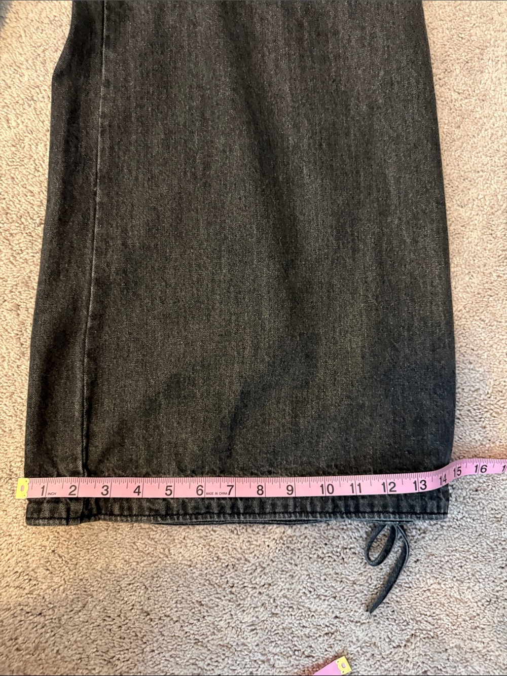 DAVI & DANI Black Washed Denim Wide-Leg Pants - Picture 12 of 16